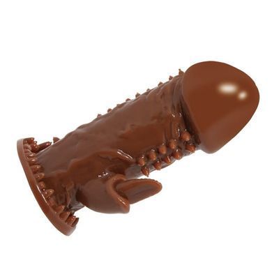 Насадка - презерватив BI-016007--0902S ( коричневая )