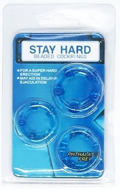 Набір ерекційних кілець Stay hard, CN-330300012 Blue