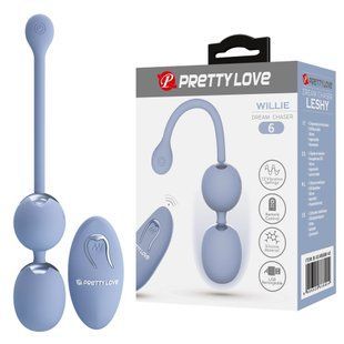 Вагінальні кульки з вібрацією Pretty Love - Willie Dream chaser 5 Blue, BI-014548W-A5