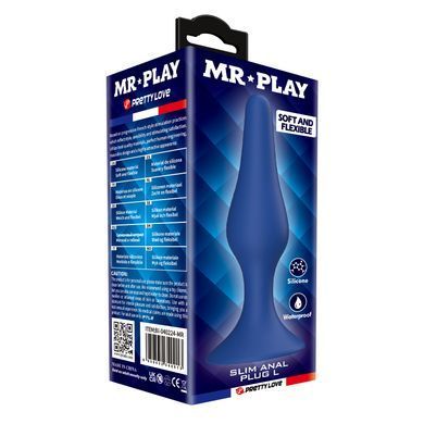 Анальная пробка MR.PLAY - Slim Anal Plug L, BI-040224-MR