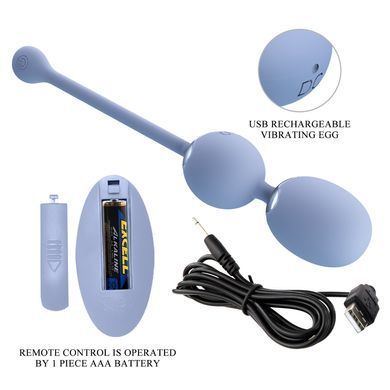 Вагинальные шарики с вибрацией Pretty Love - Willie Dream chaser 5 Blue, BI-014548W-A5