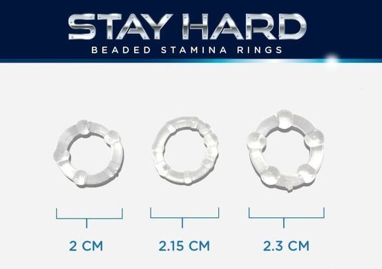 Набір ерекційних кілець Stay hard, CN-330300012 Blue