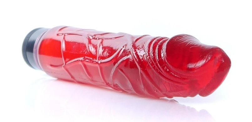 Вібратор Boss Series - Juicy Jelly Multispeed Red, (довжина 22 см, діаметр 4 см) BS6700075