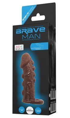 Насадка - презерватив Brave Man, BI-016012-1 ( телесная )