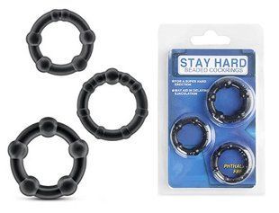 Набор эрекционных колец Stay hard, CN-330300012 Black