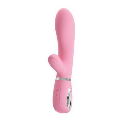 Вибратор с мягкой головкой и клиторальной стимуляцией Pretty Love - Thomas USB, BI-014621-1