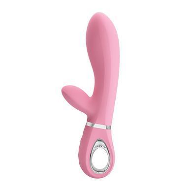 Вибратор с мягкой головкой и клиторальной стимуляцией Pretty Love - Thomas USB, BI-014621-1