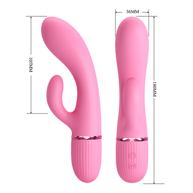 Вибромассажер для стимуляции точки G и клитора Pretty Love - Marski Pink, BW-500059