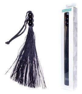 Силиконовый флогер ( длина 26 см ) Fetish Boss Series - Silicone Whip Black 10", BS6100037