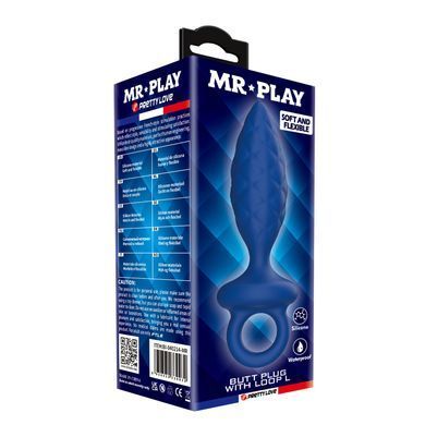 Анальная пробка MR.PLAY - Butt Plug with Loop Size L, BI-040214-MR