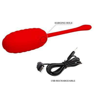 Віброяйце серії Pretty Love - Kirk EGG Red, BI-014654-2