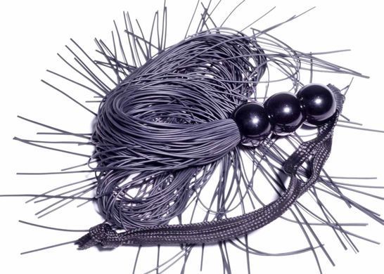 Силиконовый флогер ( длина 26 см ) Fetish Boss Series - Silicone Whip Black 10", BS6100037