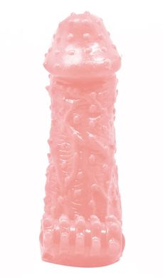 Насадка-презерватив з вібрацією Brave Man, BI-016010 - 1 (тілесна )