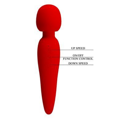 Вибромассажер Pretty Love - Meredith USB Red, BI-014668-2