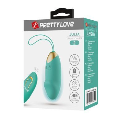 Виброяйцо серии Pretty Love - Julia Dream chaser 2 Green, BI-014362W-4A4