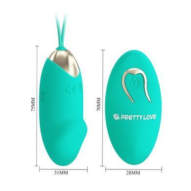 Виброяйцо серии Pretty Love - Julia Dream chaser 2 Green, BI-014362W-4A4