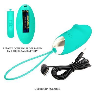 Виброяйцо серии Pretty Love - Julia Dream chaser 2 Green, BI-014362W-4A4