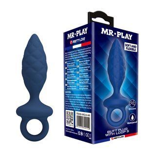 Анальна пробка MR.PLAY - Butt Plug with Loop Size S, BI-040216-MR