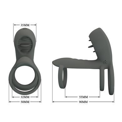 Насадка с вибрацией Pretty Love - MASTER RING GRAY, BI-040135-1