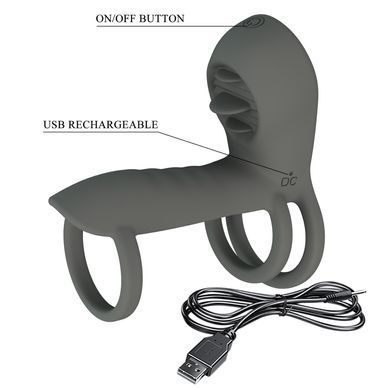 Насадка с вибрацией Pretty Love - MASTER RING GRAY, BI-040135-1