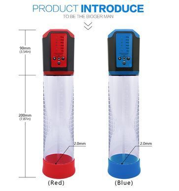 Автоматична вакуумна помпа із зарядкою від USB CANWIN Passion Pump Men BLUE - P638AU
