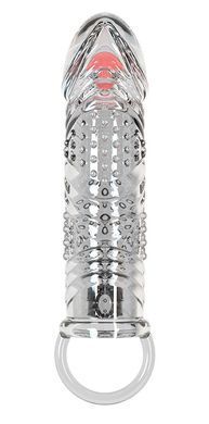 Удлиняющая насадка с вибростимуляцией Meleon - Bottle Rocket Wolf tooth sleeve Z1, ZPS-106