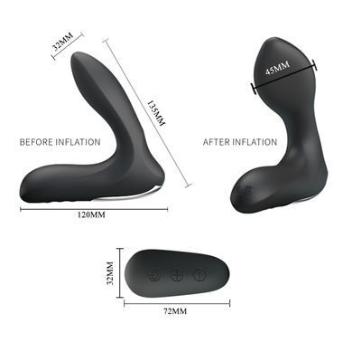 Массажер простаты расширяющийся с пультом ду Mr. Play - Remote Control Vibrating Prostate Massager, BI-014463W-MR