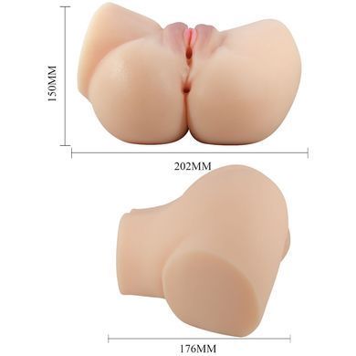 Мастурбатор вагина-анус с вибрацией Crazy Bull - Emilia soft skin, BM-009245Z