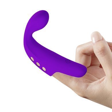 Многофункциональная вибронасадка на палец серии Pretty Love - Fingering Vibrator Gorgon PURPLE, BI-210298-1