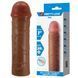 Подовжуюча насадка презерватив Pretty Love - Nile 1" Brown, BI-026252-1