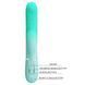 Пульсатор с клиторальным стимулятором Pretty Love - Gigi Light Green, 7 thumping functions 7 licking modes, BW-500035-4