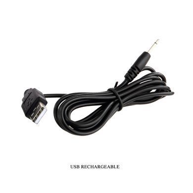 Вибратор с мягкой головкой и клиторальной стимуляцией Pretty Love - Thomas USB Purple, BI-014621-3