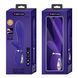 Вибратор с мягкой головкой и клиторальной стимуляцией Pretty Love - Thomas USB Purple, BI-014621-3