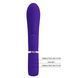 Вибратор с мягкой головкой и клиторальной стимуляцией Pretty Love - Thomas USB Purple, BI-014621-3