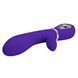 Вибратор с мягкой головкой и клиторальной стимуляцией Pretty Love - Thomas USB Purple, BI-014621-3
