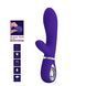 Вибратор с мягкой головкой и клиторальной стимуляцией Pretty Love - Thomas USB Purple, BI-014621-3