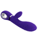 Вибратор с мягкой головкой и клиторальной стимуляцией Pretty Love - Thomas USB Purple, BI-014621-3