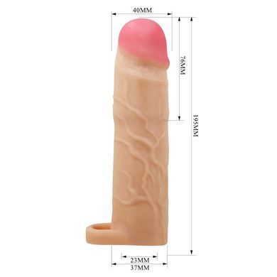 Удлиняющая насадка презерватив Pretty Love - Gerd 3" Flash, BI-026258