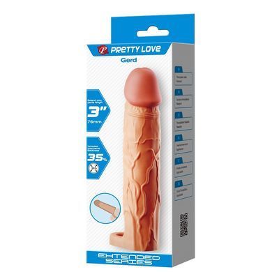 Удлиняющая насадка презерватив Pretty Love - Gerd 3" Flash, BI-026258