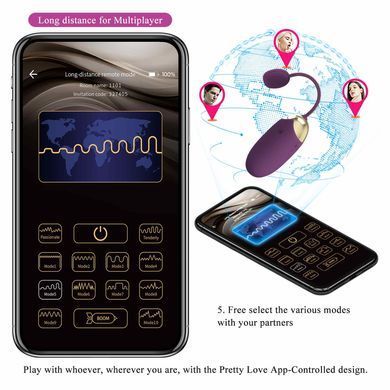 Віброяйце кероване смартфоном Pretty Love - KAILA Mobile APP, BI-300079HP