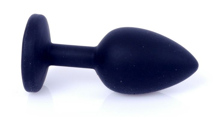 Силиконовая анальная пробка Boss Series - Jewellery Black Silicon PLUG Medium Pink M, BS6400087