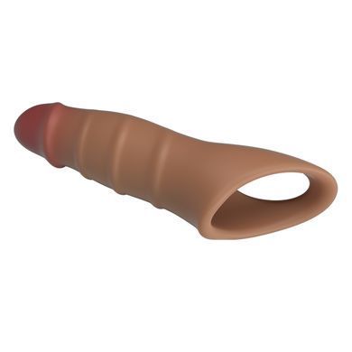 Удлиняющая насадка PRETTY LOVE - Damell Penis Sleeve Brown, BI-026278N-1
