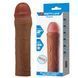 Подовжуюча насадка презерватив Pretty Love - Chane 2" Brown, BI-026254-1