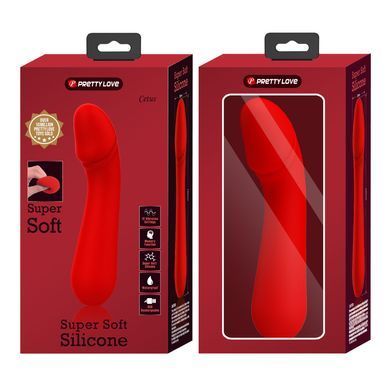 Вібромасажер для стимуляції точки G Pretty Love - Cetus Red, BI-014723-2