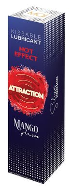 Оральный лубрикант на водной основе с согревающим эффектом  и ароматом манго Mai - Attraction Kissable Lubrikant Hot Effect Mango, 50 ml