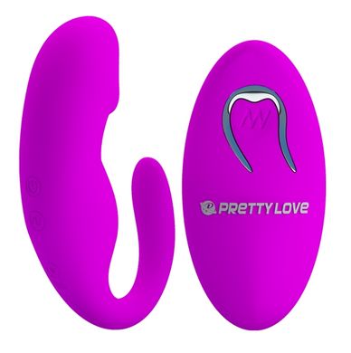 Вібратор для пар Pretty Love – 12 vibration functions, wireless remote control, BI-014482W