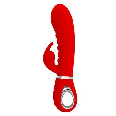 Ребристый вибратор Pretty Love - Prescott Red, BI-014635-2