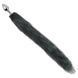Анальна пробка з хвостом EGZO - Fox Tail Silver Plug Gray, size S