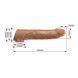 Удлиняющая насадка Pretty Love - Silas Penis Sleeve Brown, BI-026279-1