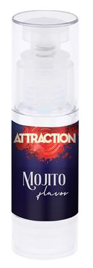 Веганское съедобное массажное масло с согревающим эффектом и с ароматом мохито Mai - Attraction Hot Kiss Massage Oil Mojito flavor, 50 ml